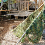 Playground with netting