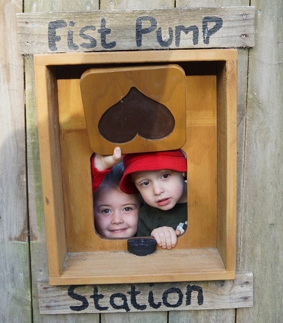 Fist pump station for early childhood education centre