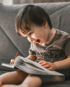 Young child who enjoy learning